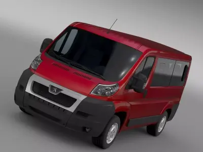 Peugeot Boxer Window Van L1H1 2006-2014 3D model