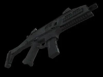CZ Scorpion EVO 3 Low-poly 3D model
