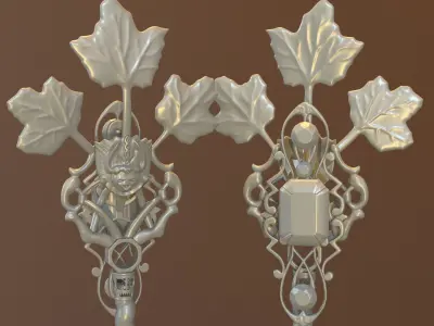 winter key 3D print model purchase