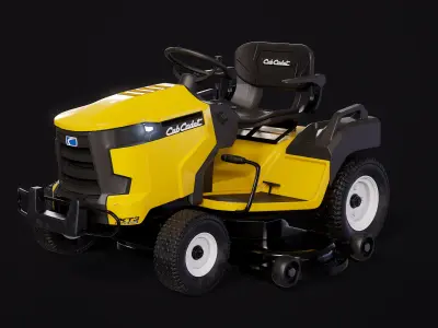 Riding Lawn Mower Tractor PBR 3D model