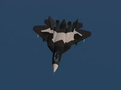 SU-57 Felon 3D Model Low-poly 3D model