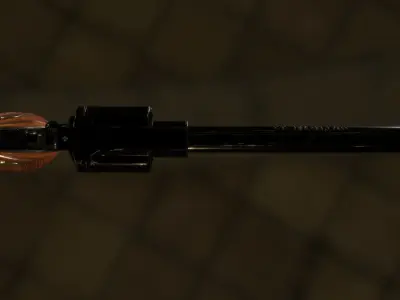 Magnum Colt Python 357 Low-poly 3D model