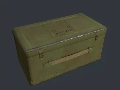 Military Box 3D model Low-poly 3D model