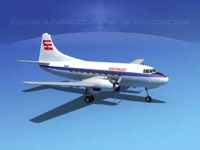 Martin 404 Southeast Airlines 1 3D model