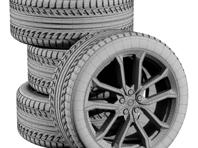 Volvo wheels 3D model