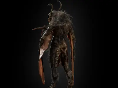 Mothman Low-poly 3D model