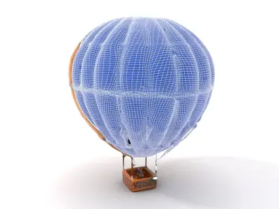 Vintage Balloon model pack Low-poly 3D model