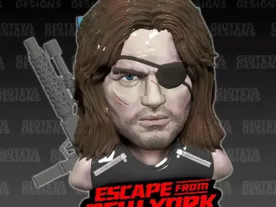 Escape from New York Snake Plissken 3D model