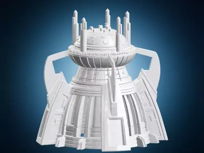 Futuristic Tower Temple 3D print model