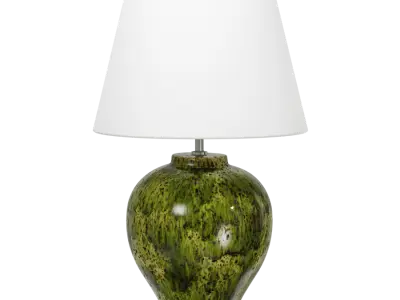  Eno Ceramic Kelantis Jungle Shade Lamp Model, Green 
