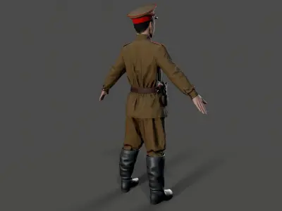 Soviet private soldier 3D model
