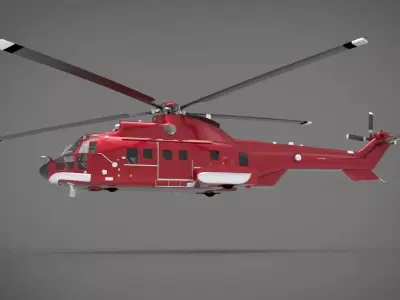 Airbus Helicopters H225 Super Puma 3D model