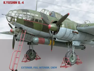 Ilyushin IL-4 3D model