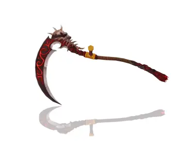 Sacrifice Scythe Low-poly 3D model