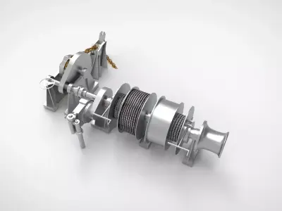 Anchor Chain windlass 3D model