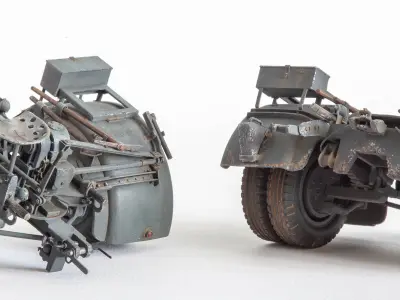 Flak 36 German anti-aircraft platform 3D print model