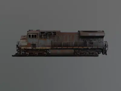 train wreck 3D model