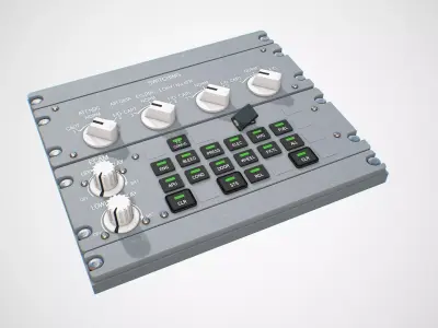 Upper Pedestal Low-poly 3D model