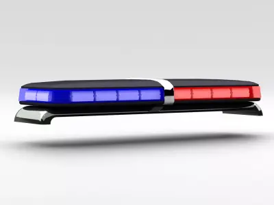 police lightbar Free 3D model