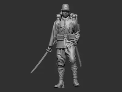 Japan soldier ww2 3D print model