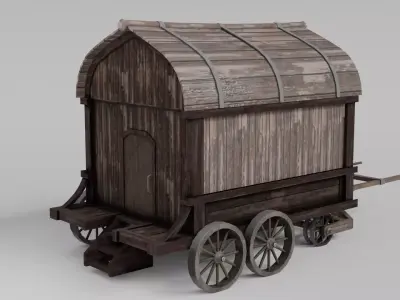 carriage  3D model purchase