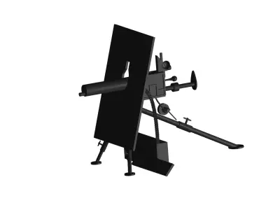 M1909 machine gun 3D model