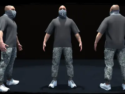 Insurgent -Urban Free low-poly 3D model