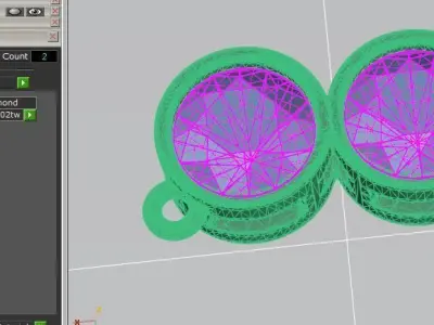 pendant too stone 3D print model