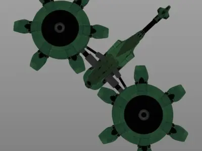 Sci-Fi helicopter 3D model