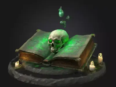 Codex of Eternal Shadows Free low-poly 3D model