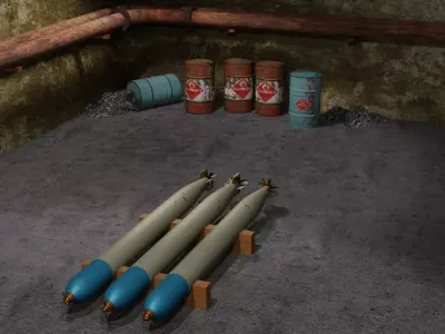 Torpedo G7a Germany WWII Free 3D model