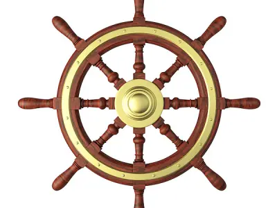 Steering wheel 3D model