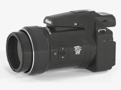 Nikon Coolpix P1000 Appareil Photo Bridge Low-poly 3D model