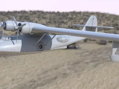 Consolidated PBY Catalina Flying Boat 3D model