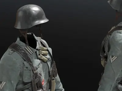 SOLDIER WWII Germany 3D model