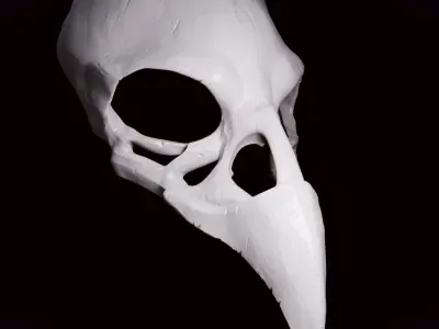 RAVEN SKULL MASK Free 3D print model