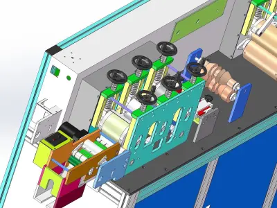 Front of face mask machine  3D model