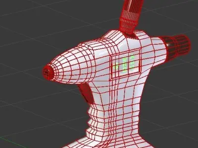 Futuristic Jet Injection 3D model