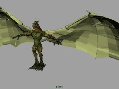 Puff The Magic Dragon AAA Low-poly 3D model