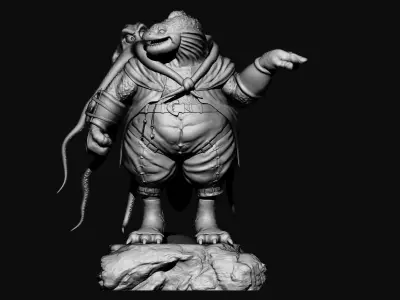 octopus Reptiles creature  3d print model 3D model