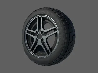 Car Wheel A 3D model