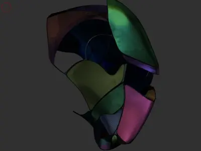 Sci-fi Sport Helmet 3D model