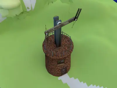 Optical telegraph 3D model