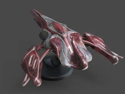 FArc-Corvette Spaceship Starcraft Style 3D print model