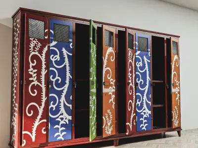 Military Locker Pack 2 Low-poly 3D model