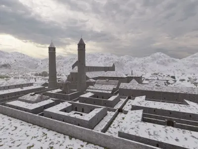 Historical church-Ancient church-Temple 3D model