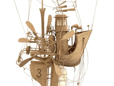 The Captain steampunk sculpture by Daniel Agdag 3D model