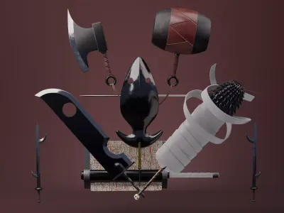 Seven Swords of the Mist 3D model