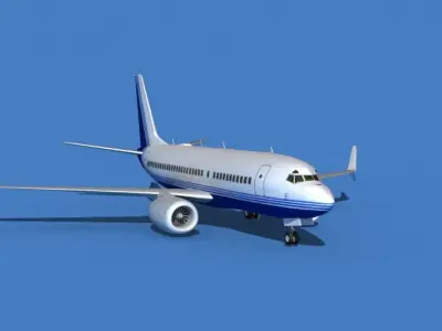 Boeing 737 MAX 7 Corporate 3 3D model