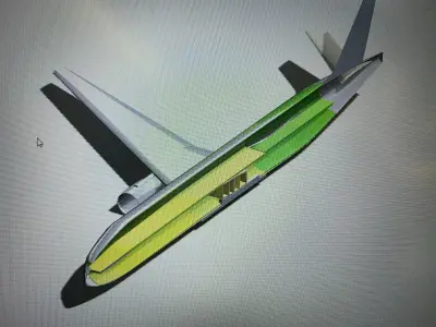 Personal CAD Boeing 777-200 Model 3D model